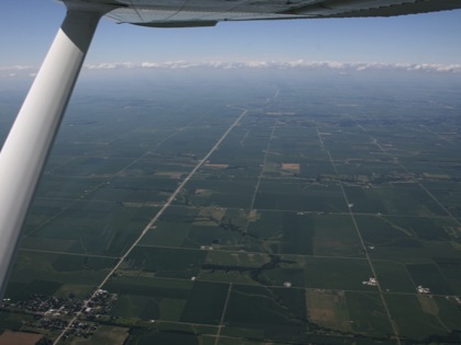 illinois farm land cessna 182